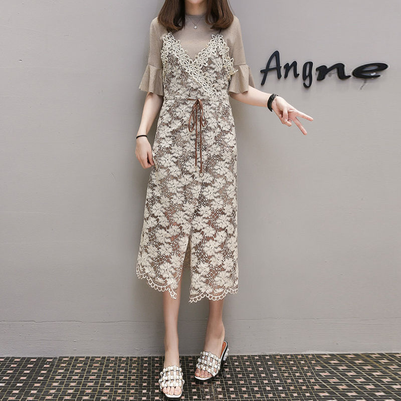 胖女人春季穿搭;大码连衣裙+女单鞋,怎一个美