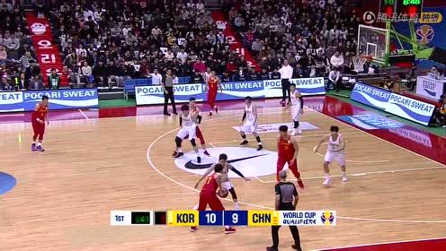 男篮世预赛中国男篮红队vs韩国男篮全场比赛视