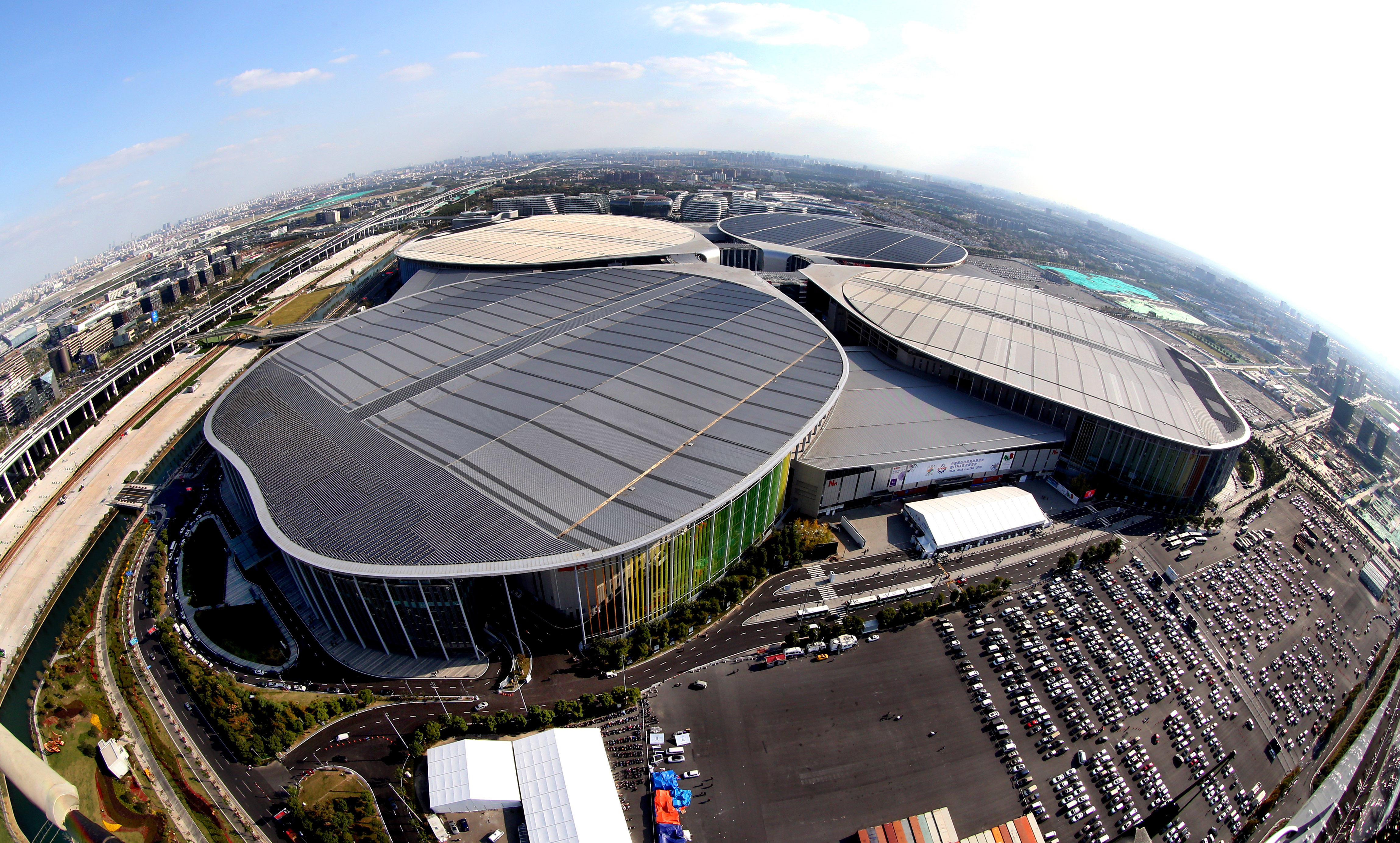 空中俯瞰"四叶草"