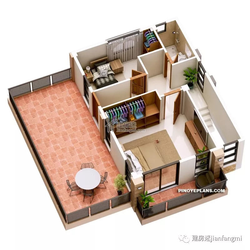 建房图纸-新农村自建房小户型9米X10米两层度