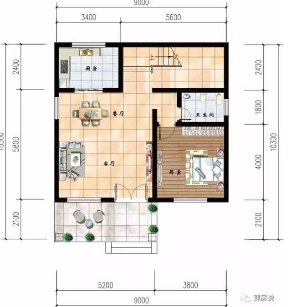 宅基地小不是问题,三款占地面积80平方农村自