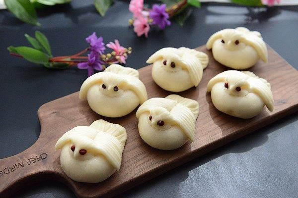 抖音那里看到了这个小鸟馒头的制作方法