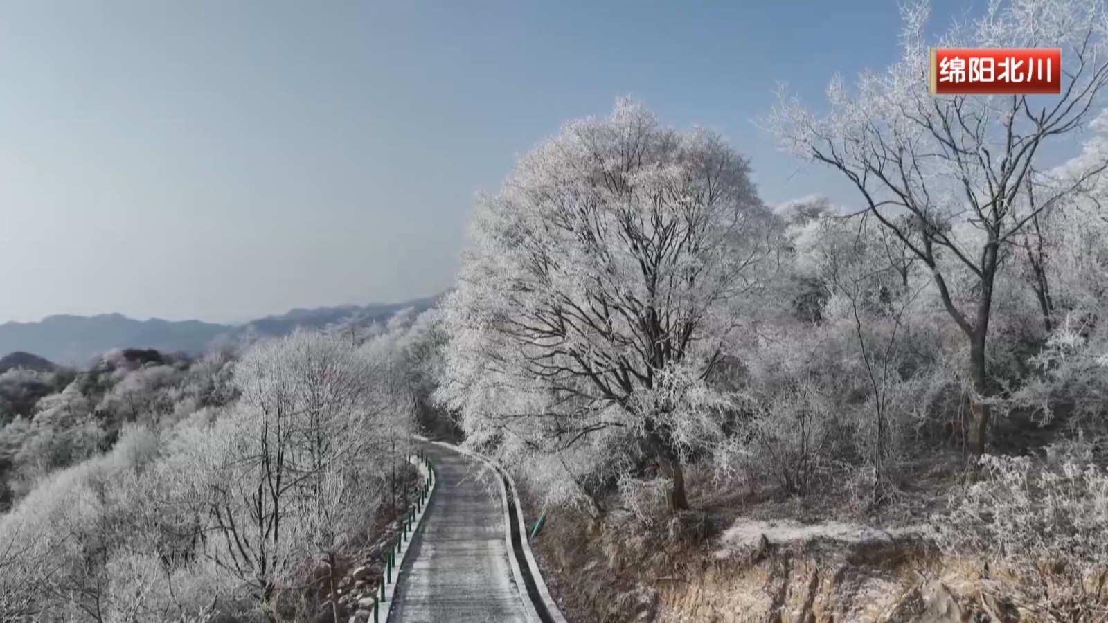 雪花纷飞 犹如童话世界