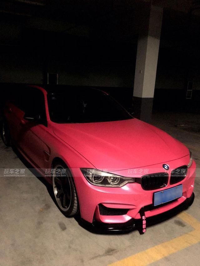 宝马3系改装AN M3包围 19寸TE37轮毂装车