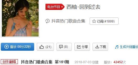 抖音女生版回到过去吉他谱完整版介绍 西柚因