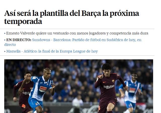 先锋公布最新下赛季巴萨球员去留情况,乌姆蒂