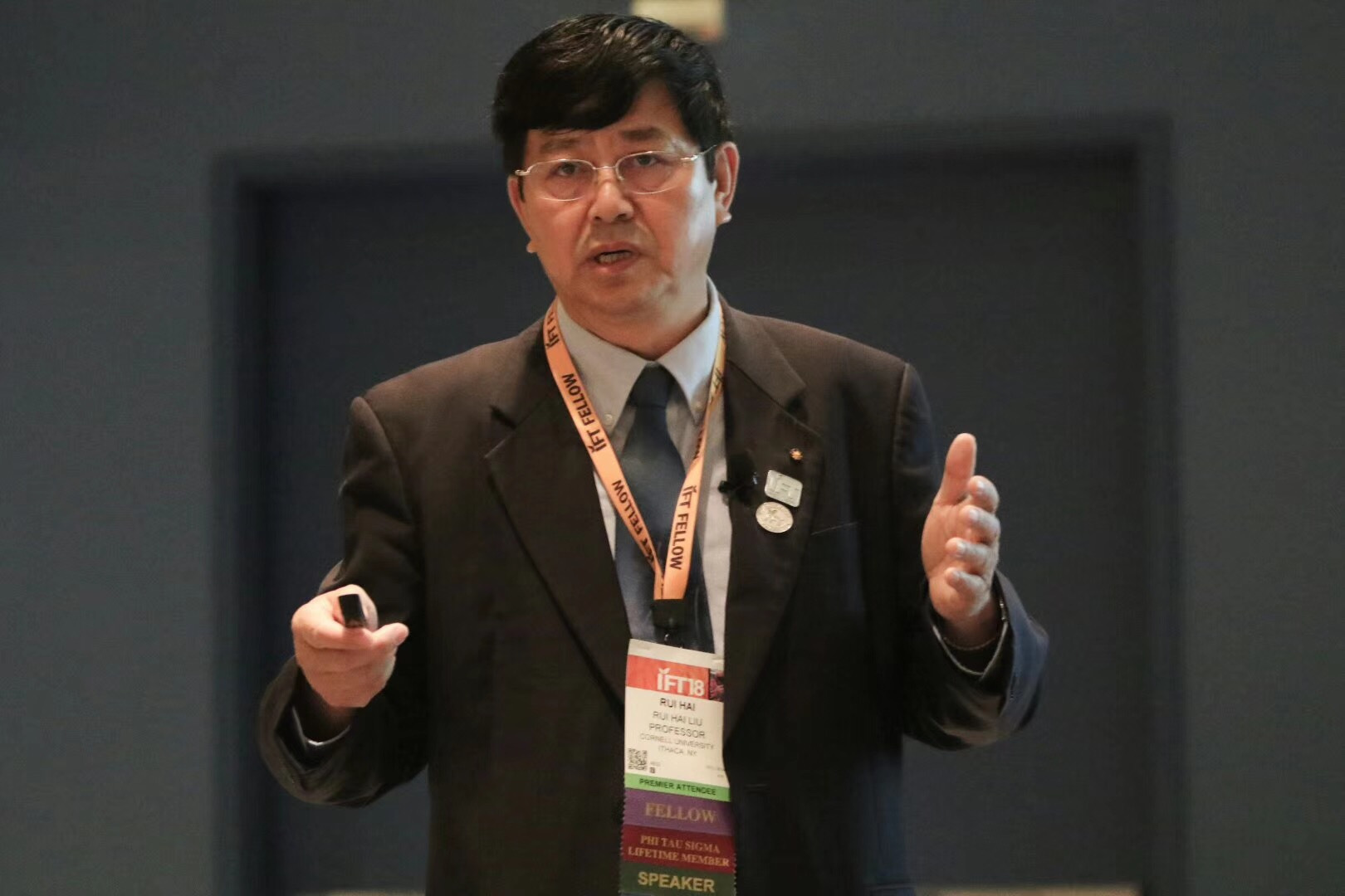 时代中国首席科学家刘瑞海院士获美国IFT Gilbert L