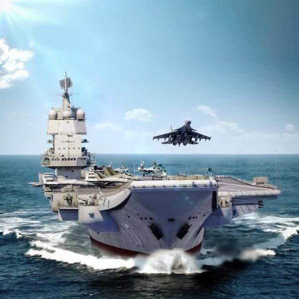 中国002型航母设计案曝光! 排水量8.5万吨弹射