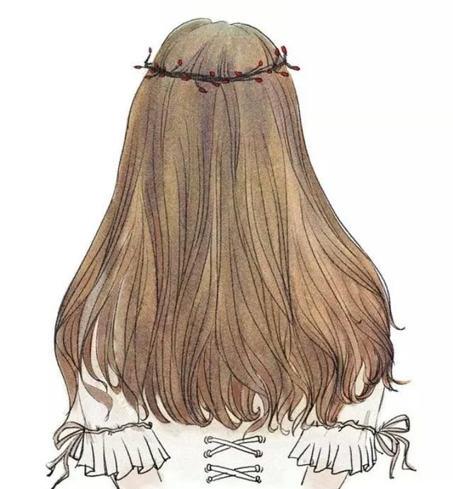 专属十二星座的手绘发型,双子座可爱双麻花,看