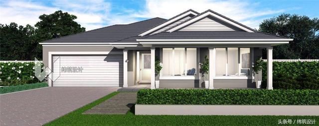 谁说农村平房不能是别墅?20款1层别墅图纸,2