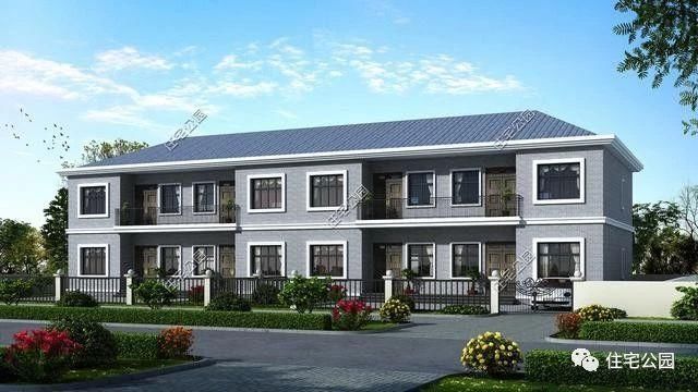 看看新农村自建双拼别墅,城里人羡慕不?