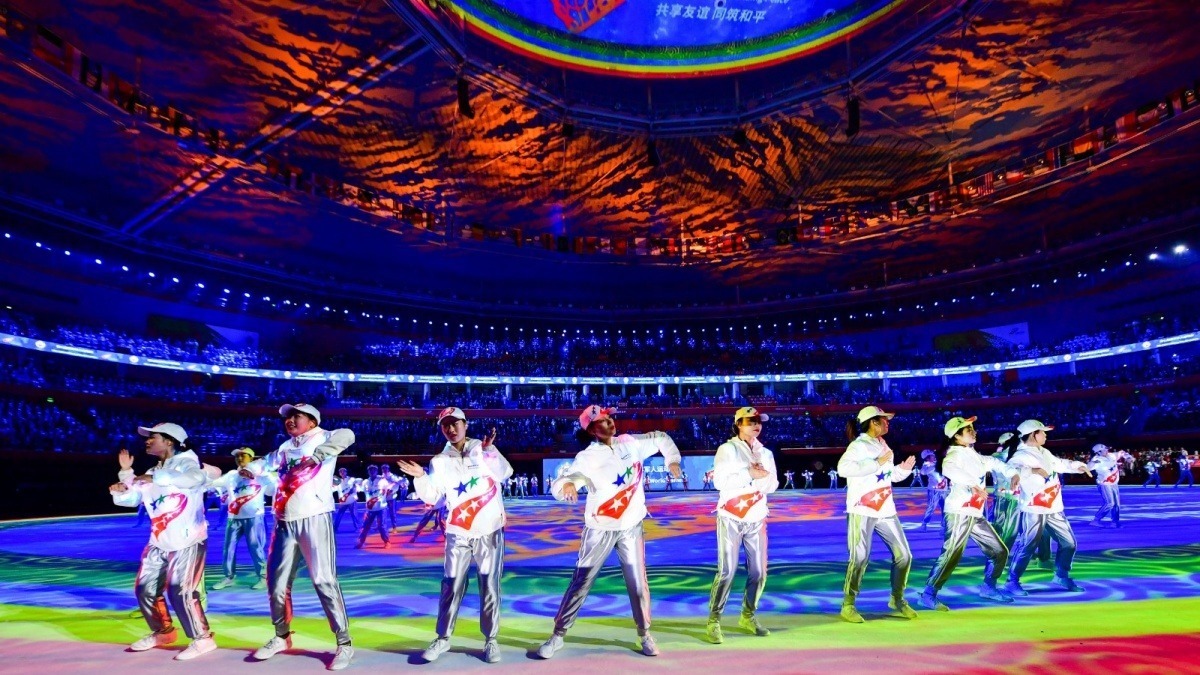 2019年10月27日，第七届世界军人运动会闭幕式在武汉体育中心举行。