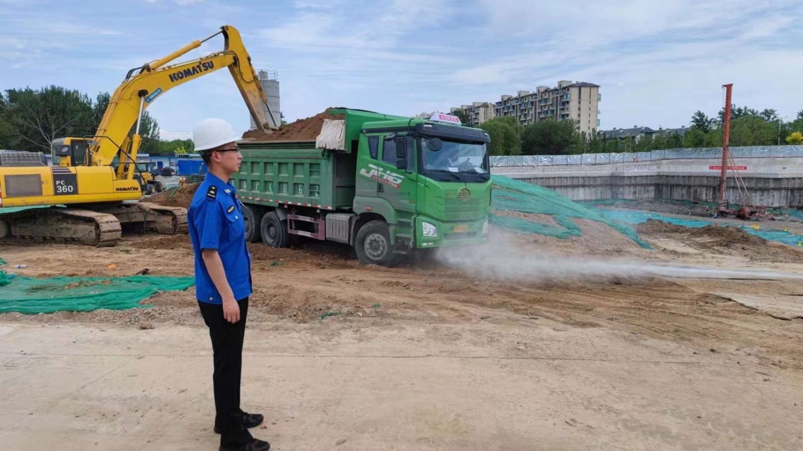 孙河地区多措并举为施工工地净尘降噪 孙河地区多措并举为施工工地净尘降噪