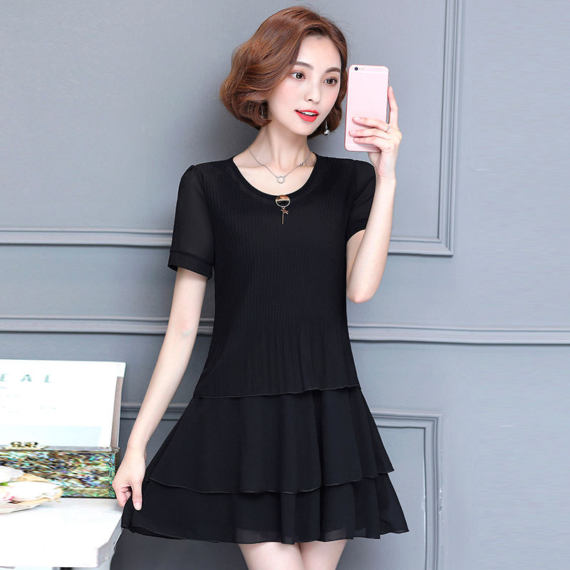 小个微胖阿姨穿上蛋糕裙,显瘦又有仙气,简直