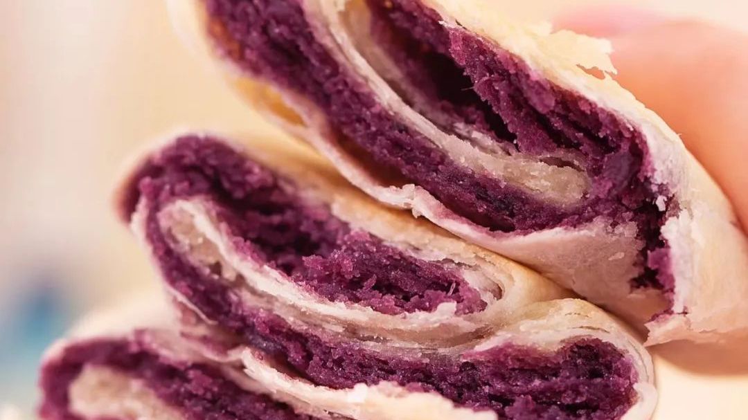 紫薯芋泥饼，低脂低卡又饱腹，关键还巨好吃~