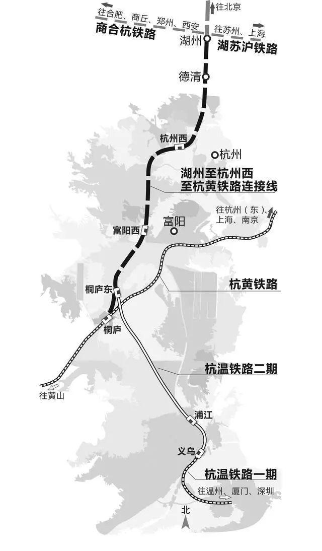 湖州至杭州新建高鐵公示:連接杭黃高鐵,時速350公里