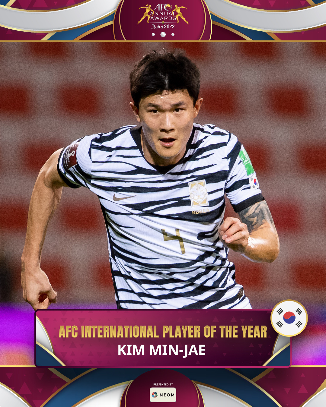 金玟哉当选亚洲最佳海外球员_北京时间