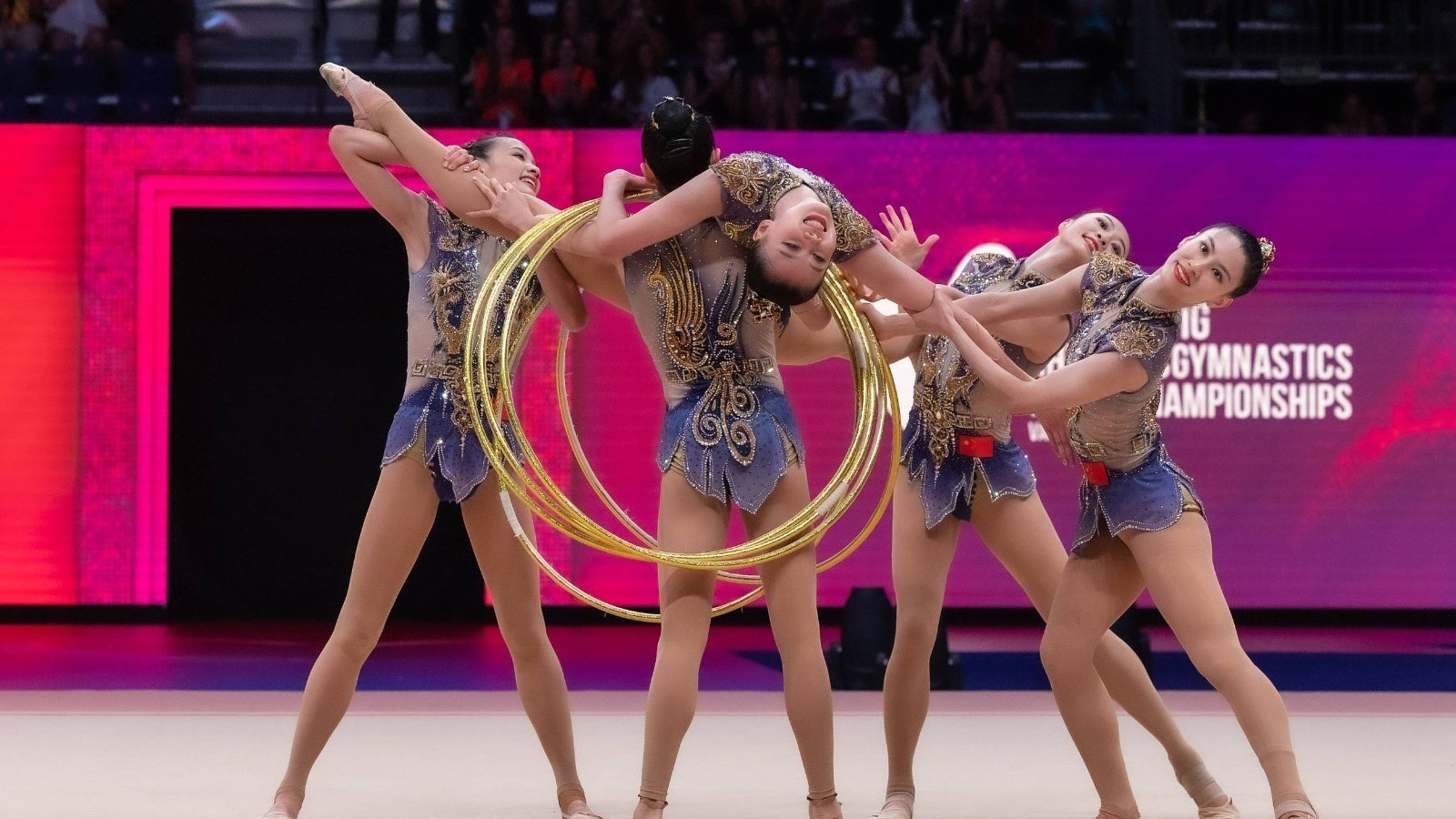 中国艺术体操队首夺世锦赛金牌 中国艺术体操队首夺世锦赛金牌