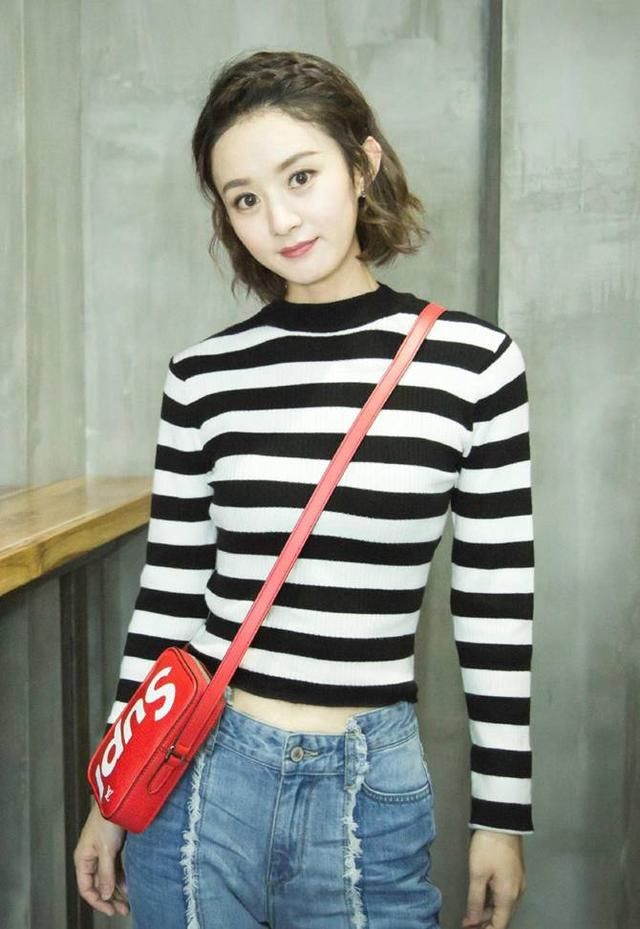 本以为赵丽颖的短发型已经够美了,却没想到被