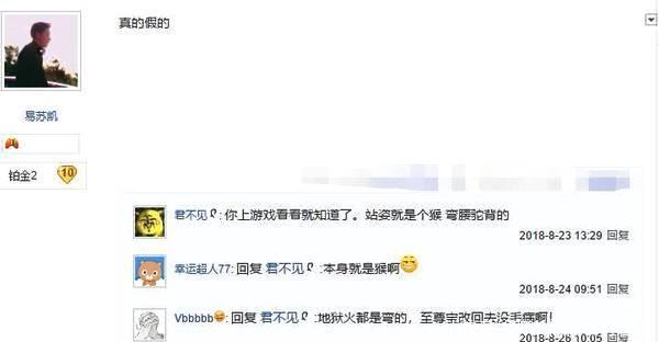 王者荣耀玩家发现猴子至尊宝皮肤异常感觉老了