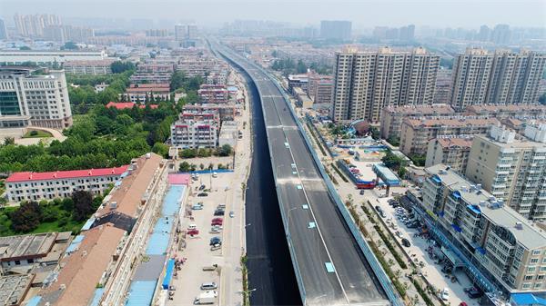 济南二环西路开铺沥青 全线通车再等半年