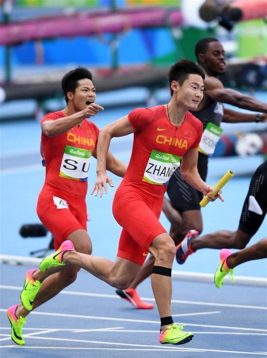 中国男子4乘100米接力赛获第四