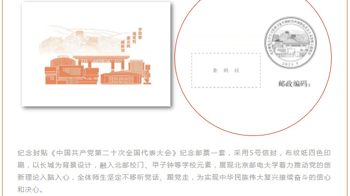 北京邮电大学主题邮票展开幕
