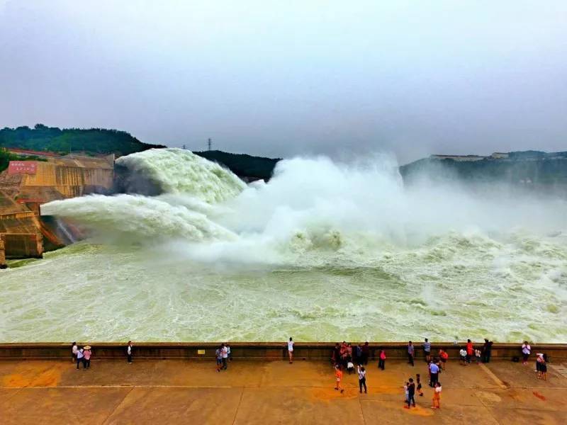 航拍:济源被世界瞩目了!小浪底开闸放水啦!