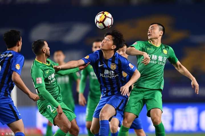 半场-韦世豪世界波特谢拉中横梁 苏宁0-1国安