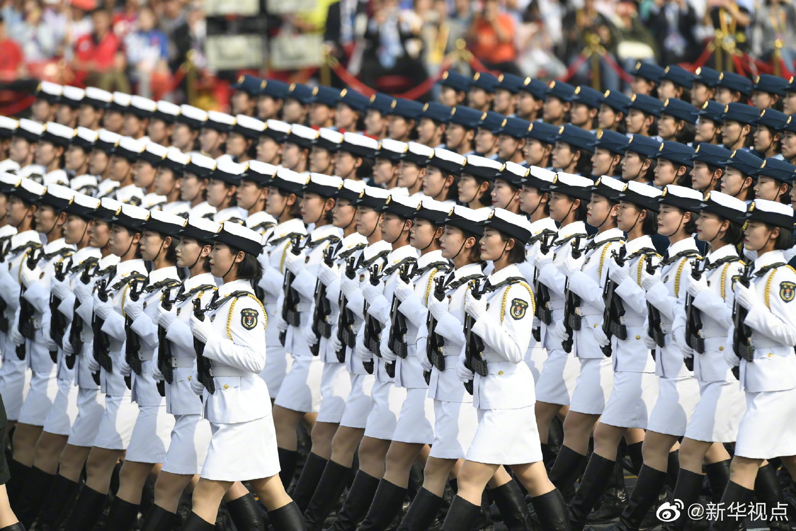 女兵方队高清大图来了 这排面超赞_北京时间