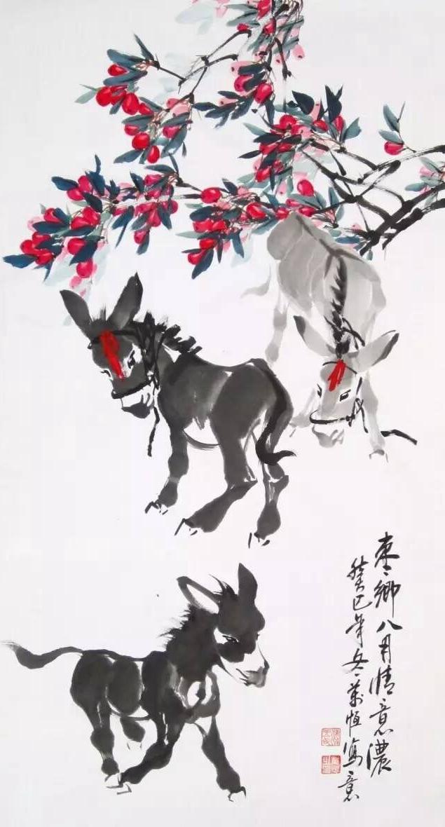 近十万人都被这画中的小驴萌翻了!