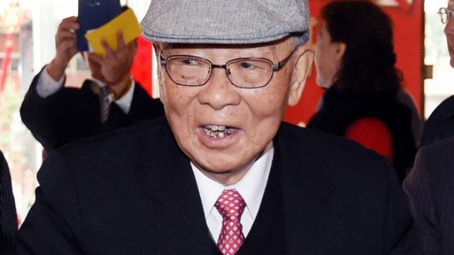台湾100岁退役上将:我们炎黄子孙中国人 支持统一