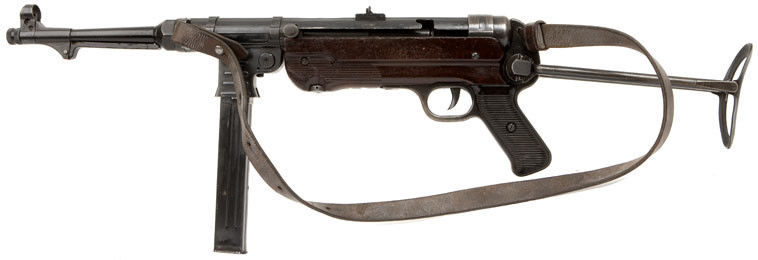 经典老枪第二次世界大战 德国 MP40冲锋枪今