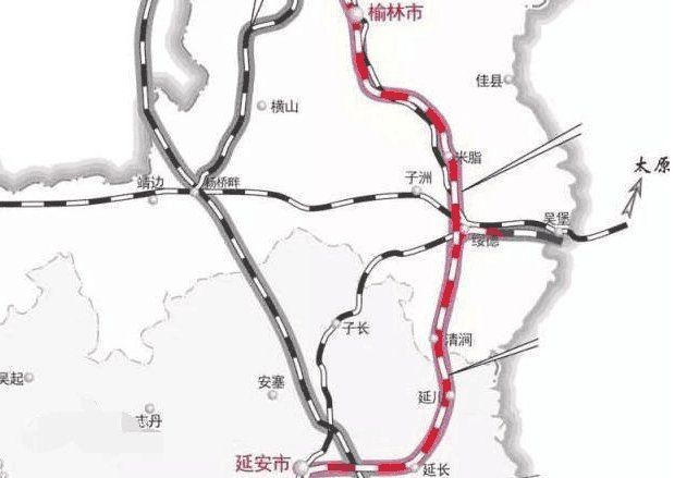 全長約234公里,沿線經過延安,延川,甘谷驛,清澗北,綏德南,綏德東,米脂