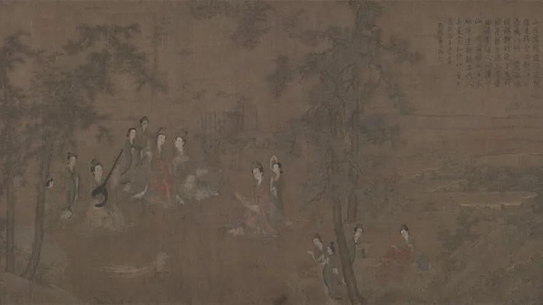 HK故宫文化馆展品赏析——阮郜《阆苑女仙图》卷