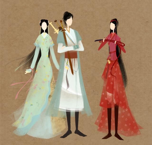 9个古装美女无脸图,赵灵儿和林月如最好认,前