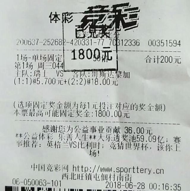 看世界杯抓冷门比分 彩民收获竞彩9倍高回报