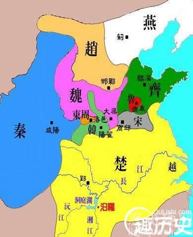 是哪七国:战国七雄地理位置兵力如何及灭亡顺序