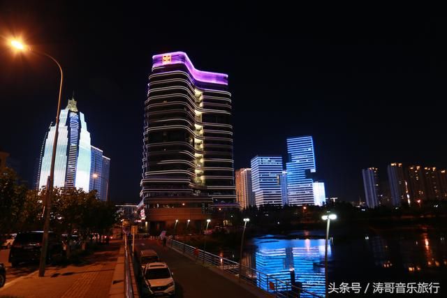 夜拍青岛崂山海尔路,涛哥音乐旅行随拍