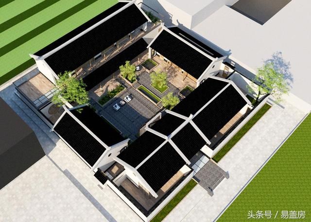 湖南新式四合院,景色超美,邻居纷纷模仿,基地才