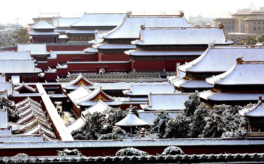 故宫雪景.图片来源/视觉中国