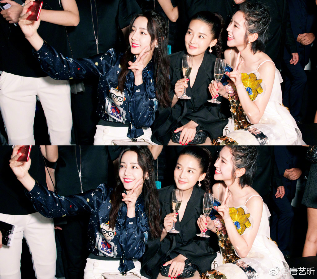 迪丽热巴李沁唐艺昕三姐妹聚会 热巴被秒杀? 迪丽热巴李沁唐艺昕三姐妹聚会 热巴被秒杀?