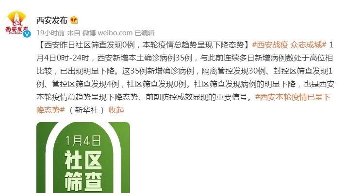 西安新增35例确诊病例轨迹公布,涉及多居民小区无公共场所 西安新增35例确诊病例轨迹公布,涉及多居民小区无公共场所