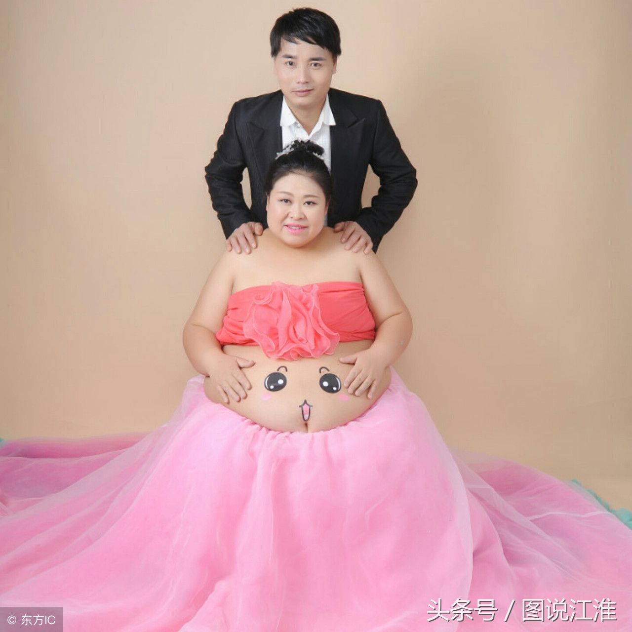 382斤女胖子9个月减掉136斤,忽然怀孕生儿子