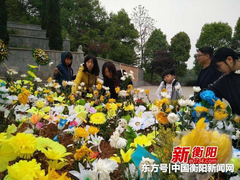 清明时节 中央电视台直播衡阳县洪市镇烈士公