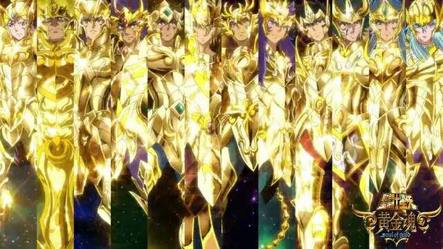 圣斗士星矢:12黄金圣斗士神圣衣壁纸