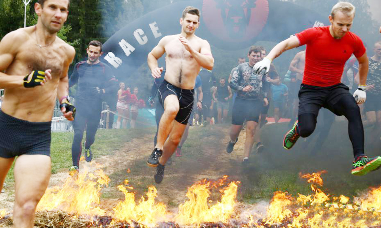 极限障碍跑:爬1万伏电压网 9岁女孩跳火海 极限障碍跑:爬1万伏电压网 9岁女孩跳火海