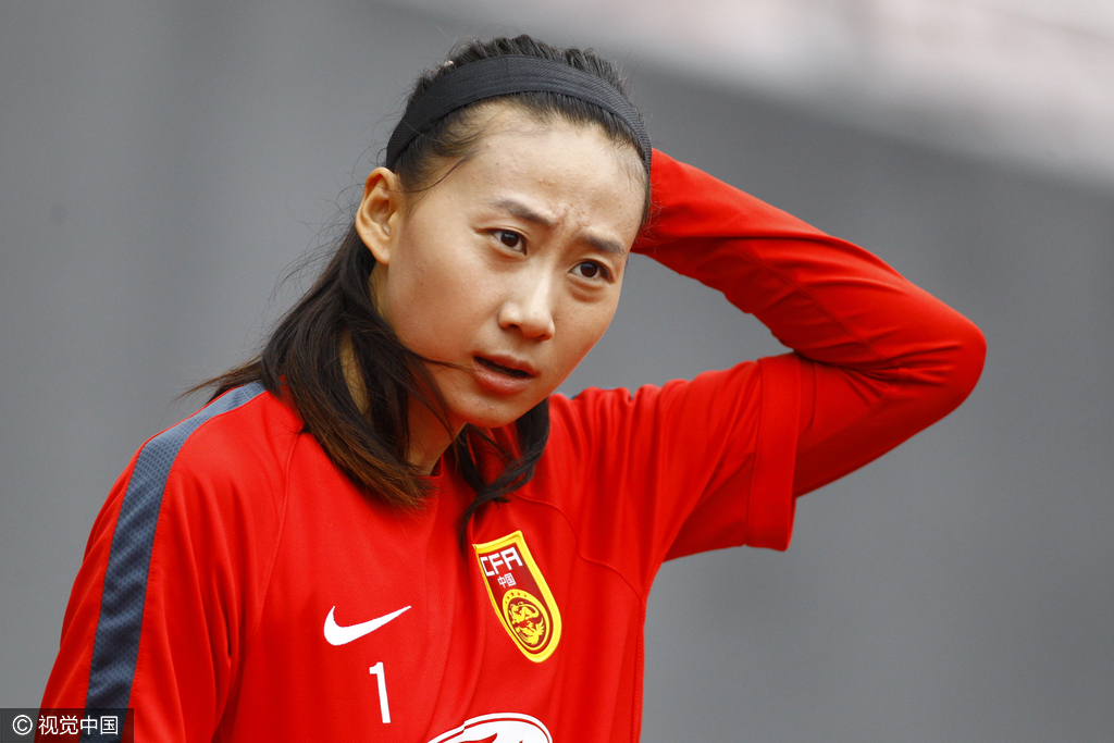 2015年10月25日，重庆永川，张越在对阵澳大利亚的国际女足邀请赛上。
