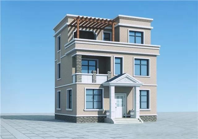 农村小别墅设计图:100楼顶带花园