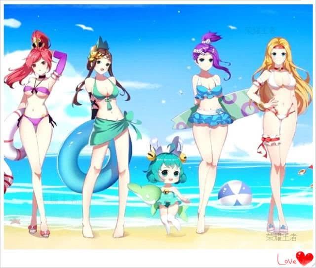 王者荣耀:女英雄们的泳装大盘点,身材谁好?没